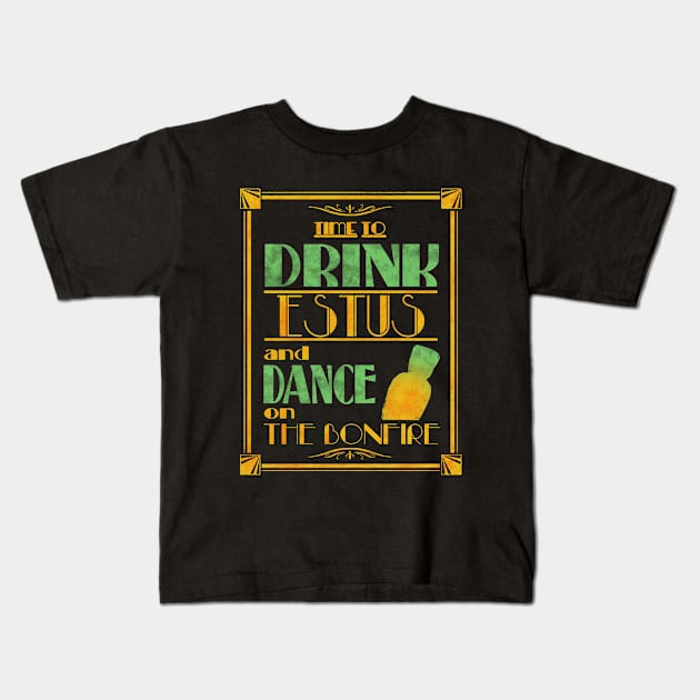 Time to drink Estus Kids T-Shirt by Manoss